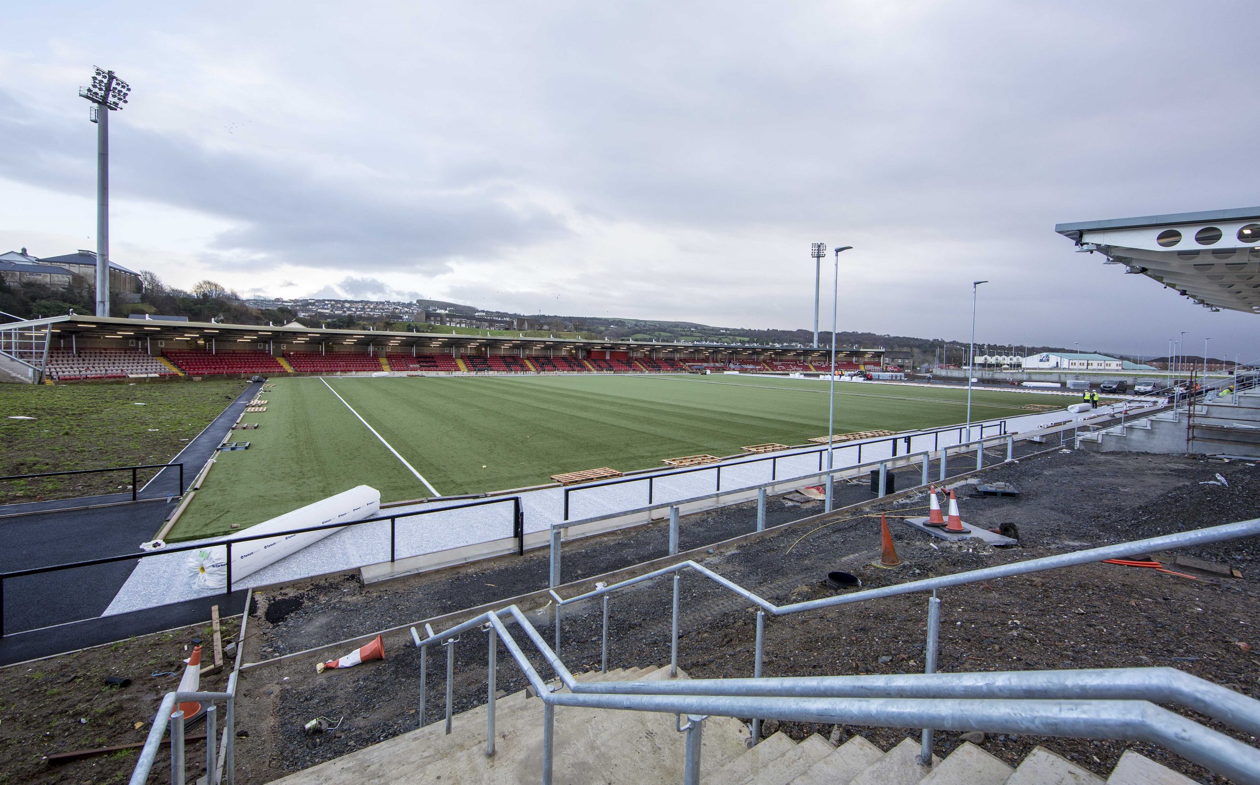 New signage for Ryan McBride Brandywell Stadium Highland Radio