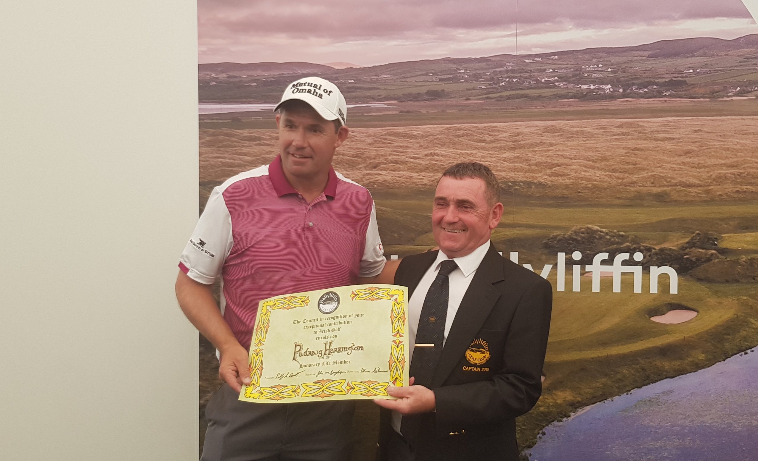 Irish Open Tee Times confirmed Padraig Harrington on the Ballyliffin