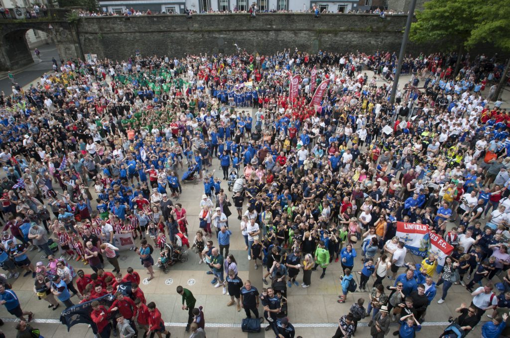 O'Neills Foyle Cup Parade, Marching Band, Highland Radio, Sport, Letterkenny, Donegal