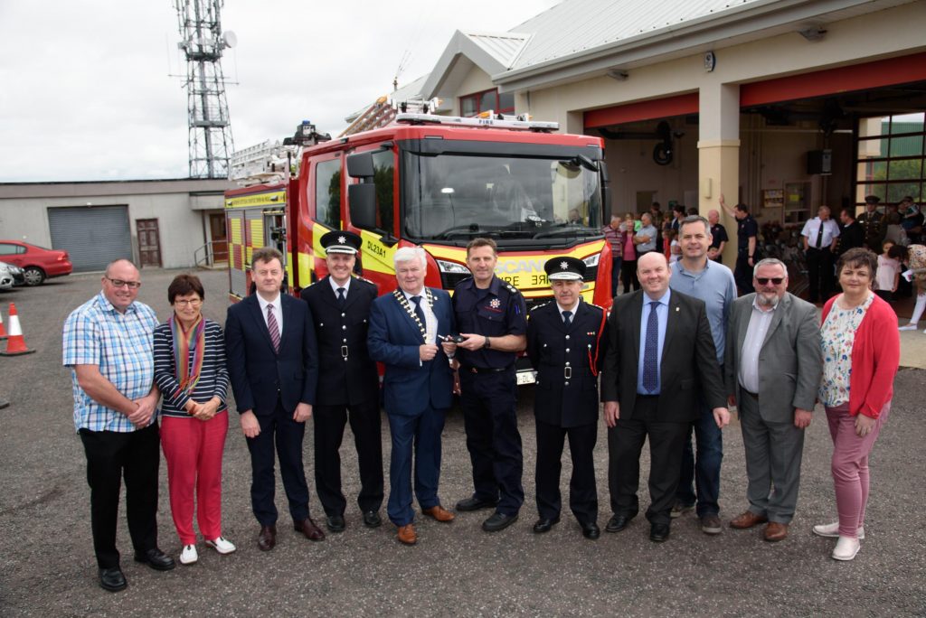 New fire engine, Officially handed over to Gaoth Dobhair, Fire brigade, Highland Radio News, Letterkenny, Donegal