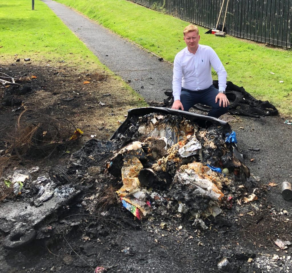 Strabane, Vandals, Fire, Residents Being Terrorised, Highland Radio, Letterkenny, Donegal