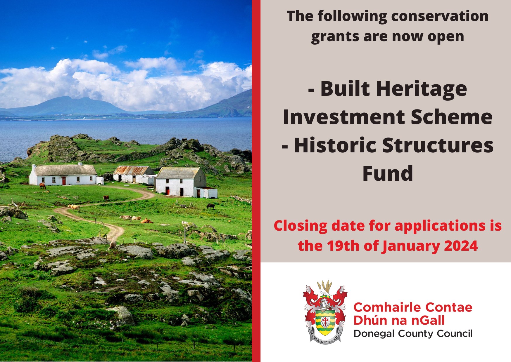 Applications for Donegal County Council conservation grants now open