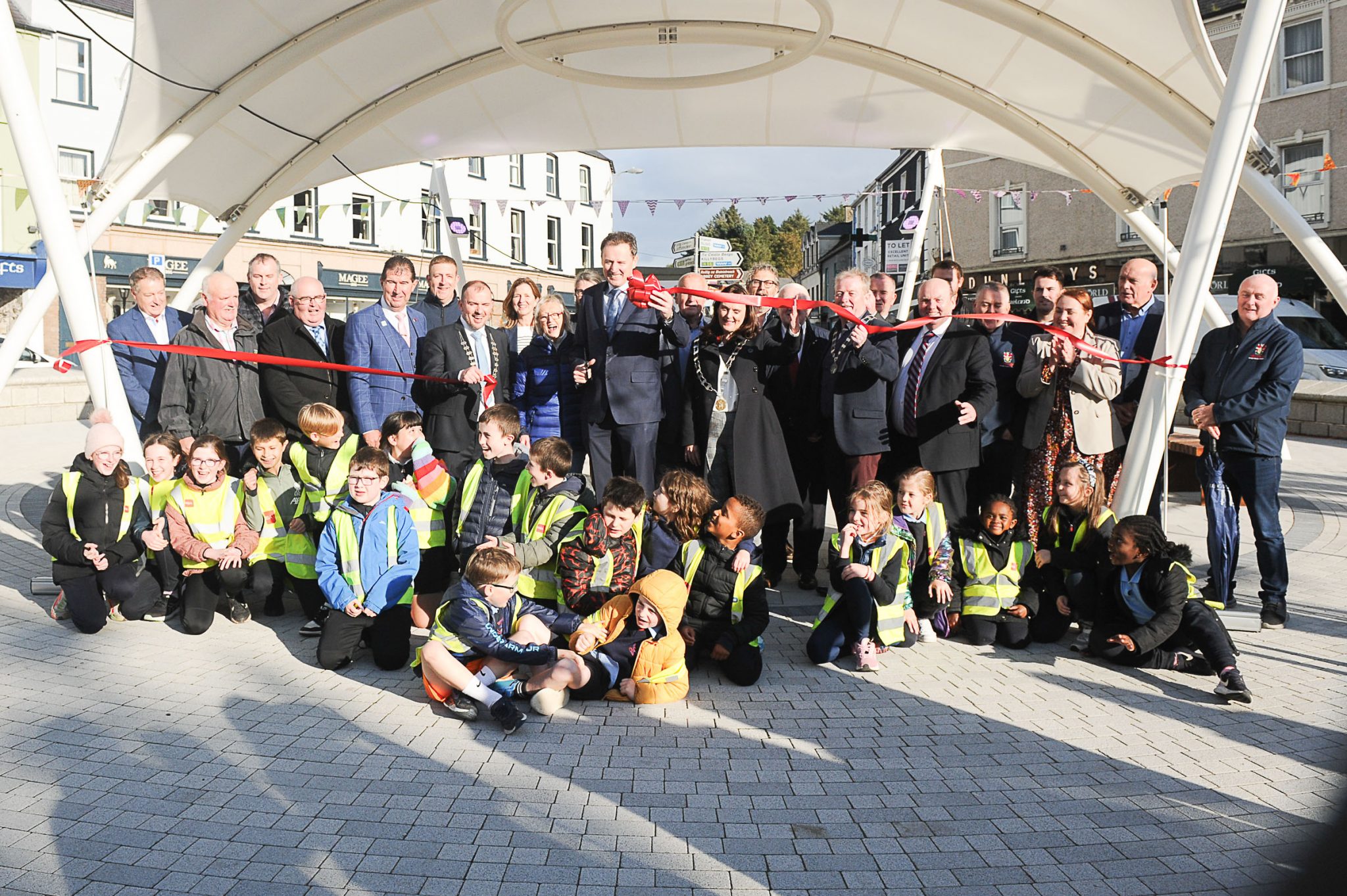 Revamped Donegal Town Diamond officially opened Highland Radio