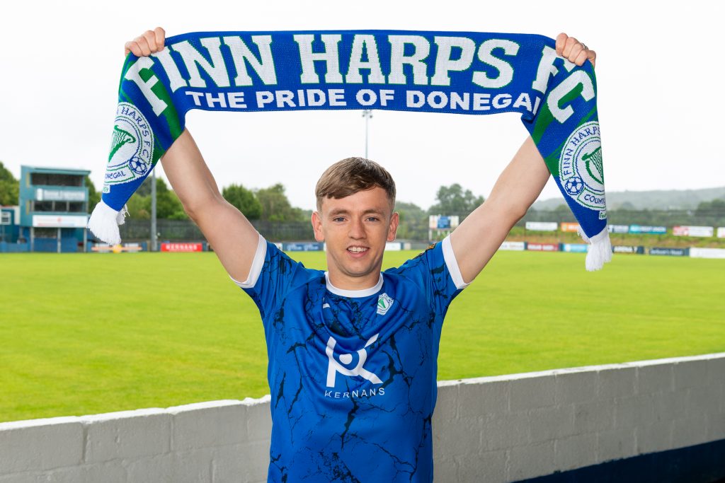 Finn Harps announce the signing of Ciaron Harkin at Finn Park on 29 July 2026. Photo by Clare McCahill / Finn Harps Media