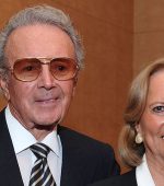 Vic Damone and his wife Rena Rowan (d 2016) pictured at an event in 2011