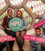 Health Service Executive Area Medical Officer Pauline Gallagher meeting with members of Foroige Youth Services and secondry school students to explain and discuss the human papilloma virus (HPV) and vaccination.