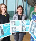 NO FEE…5.03.26
An Post launch Irish Women Medics Stamps…Pic shows  (L-R) Professor Rhona Mahony, Consultant Obstetrician, Debbie Byrne, MD, An Post Retail and  Professor Janice Walshe, Consultant Oncologist
at the launch of the new stamps at the An Post HQ at the EXO building.
Friday 6th March 2026:  Ahead of International Women’s Day 2026, Debbie Byrne, MD, An Post Retail unveils new stamps celebrating Irish Women Medics, past and present, with Professor Rhona Mahony, Consultant Obstetrician and Professor Janice Walshe, Consultant Oncologist. The stamps recognise the pioneering achievements of women in medicine, who have played a crucial role in leading in health care standards for women practitioners and patients, since before the foundation of the State.  Designed by Oonagh Young of Design HQ, the stamps and a specially designed First Day Cover envelope are available in the new ‘E’ rate for postage to the UK and Europe and ‘N’ rate, for postage within the island of Ireland, from anpost.com/shop and selected post offices nationwide.The women medics featured are Doctor Emily Winifred Dickson, first woman Fellow of the Royal College of Surgeons in Ireland. Doctor Kathleen Lynn co-founded St. Ultan’s Infant Hospital, managed entirely by women. Professor Rhona Mahony Consultant Obstetrician and Gynaecologist, the first woman Master of the National Maternity Hospital. Professor Janice Walshe Consultant Oncologist and National Principal Investigator for many international breast cancer trials
MAXWELLS NO  FEE..5.03.26