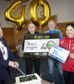 Group pictured at the launch of the Waterside Half Marathon 2023 in the Guildhall on Thursday afternoon last. This is the 40th anniversary of the race that started back in 1981. From left are the Mayor, Sandra Duffy, Dennis McGowan, Gerry Lynch and Catherine Whoriskey.