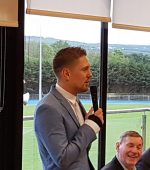 Jason Quigley speaking at Wednesday nights homecoming reception