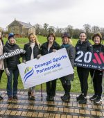 Pictured at the launch of Donegal Sports Partnership’s new programme aimed at increasing women’s participation in sport in Donegal at Letterkenny Town Park on Monday are from left, Laura Deeney, Donegal Sports Partnership & Basketball Ireland; Mary T Doherty, Donegal Sports Partnership and DCU, Margaret O’Donnell, Donegal Sports Partnership and Letterkenny Parkrun; Nikki Bradley, The Motivation Factory and Triathlon Ireland; Anne McAteer, Chairperson Donegal Sports Partnership; DCU Siobhan Cullen, Head of Department of Law and Humanities; Maggie Farrelly, Donegal Sports Partnership and GAA; Deirdre O’Toole, Donegal Sports Partnership and Portsalon Golf Club and Teresa McDaid, High Performance Coach Athletics Ireland.