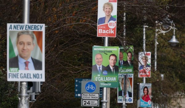 24/11/24
Election posters pictured in Dublin city centre....
Pic Stephen Collins/Collins Photos