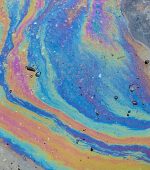 An oil spill