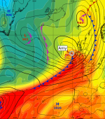 Airmass Analysis chart 12 UTC 3 October 2025 Storm Amy brought violent storm force winds to Donegal.