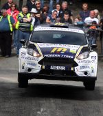 Alister Fisher and Gordon Noble in their Fiesta R5 . Photos Brian McDaid