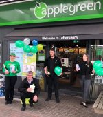 Pictured (far right) is Michaela Allen, Owner of Applegreen Letterkenny and her staff which sold a Daily Million Plus ticket worth €500,000