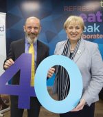 25/2/2019  No Reproduction Fee.
Minister for Business, Enterprise and Innovation Heather Humphreys pictured with Chris Paul
Avantcard CEO,  marking today’s
announcement of 40 new jobs by Avantcard in Carrick on Shannon, Co. Leitrim.
Photo Brian Farrell