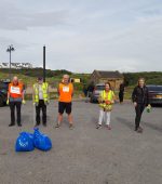 9 volunteers joined the Clean Coasts' Big Beach Clean event in Bundoran, co. Donegal. They collected 6 bags of marine litter for a total of 75kg
