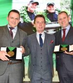 2017 Winners - Donal Barrett and Manus Kelly with Ken Doherty