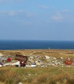 Illegal dump site at scenic spot on Bloody Foreland before clean up by Donegal County Council where 20 tonnes of waste was removed under the 2018 Anti-dumping Initiative