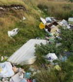 Site at Brinalack where 8 tonnes of waste illegally dumped was removed by the Council under the 2018 Anti-Dumping Initiative