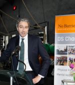 An Taoiseach Simon Harris visits the No Barriers Foundation in Letterkenny on Friday last.  Photo Clive Wasson