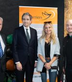 An Taoiseach Simon Harris visits the No Barriers Foundation in Letterkenny on Friday last.  Photo Clive Wasson