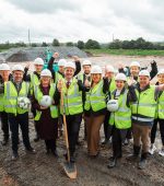 The next phase of the Derg Active Project is underway at Mitchel Park. 
Pictured are Derry City & Strabane District Council Mayor Ruairí McHugh, Aiden Lynch, Sports Development Manager, Jenny Martin, Ministry for Housing, Communities and Local Government (MHCLG), Karen McFarland, DC&SDC Director of Health and Communities, Cllr Caroline Devine, Raymond Lowry, DC&SDC Capital Project Manager, Joe Leonard, St. Eugene's GFC, James Harpur, Castlederg United, Brian Donaghy, MHCLG, Ciaran Donaghy, Doran Consulting, Gary Mortland, Dergview, Peter Connolly, St. Patrick's FC, and Clare Corrigan, Derg Valley Leisure Centre.
