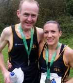 4th placed Kevin McGee and Half Marathon Winner Caitriona Jennings