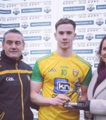 Man of the Match, Donegal's Ciaran Thompson. Photo Geraldine Diver