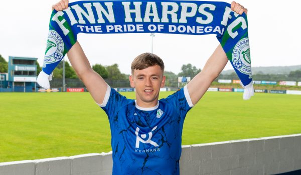 Finn Harps announce the signing of Ciaron Harkin at Finn Park on 29 July 2026. Photo by Clare McCahill / Finn Harps Media