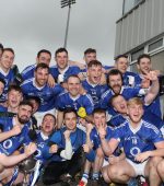Naomh Conaill celebrate their win in the reserve final on Sunday. Photo Brian McDaid