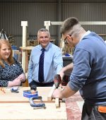 Strictly embargoed until 00:01 on Thursday 26 March 2026
Justice Minister Naomi Long is pictured with Magilligan Prison Governor Gary Milling. Magilligan Prison has been described as one of the highest-performing prison establishments in the United Kingdom in a Criminal Justice Inspection report. Picture: Michael Cooper
