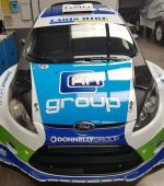 The Ford Fiesta WRC that Donagh Kelly will compete in this Sunday in Cavan