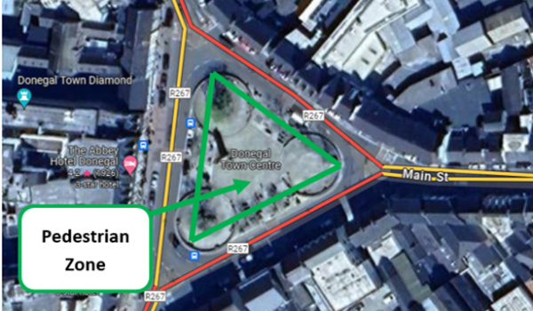 Donegal Diamond Pedestrian Zone
