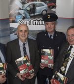 Mayor Donegal Colr Terence Slowey with membres of the Road Safety Working Group including Seamus Neilly (CEO Donegal County Council). Inspector Michael Harrison, Brian O'Donnell (Road Safety Officer)  at the launch of the 5 yr plan. (North West Newspix)