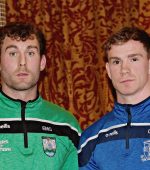 Gaoth Dobahir's Eamon McGee and Naomh Conaill's Ciaran Thompson pictured ahead of Sunday's County Final. Photo Geraldine Diver