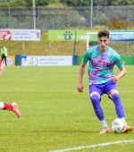 BALLYBOFEY, IRELAND - JULY 7 2024: Friendly match between Finn Harps and Cliftonville FC at Finn Park in Ballybofey, Donegal. (Photo by Clare McCahill)