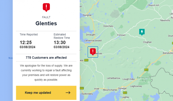 Glenties power outage