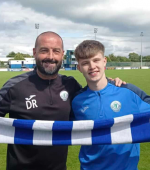 Harps Manager Dave Rogers and Sean 0'Donnell