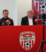 Derry City Manager Tiernan Lynch and Chairman Sean Barrett.