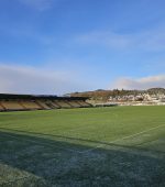 The O'Donnell Park pitch in Letterkenny on Sunday  morning following postponement announcement.