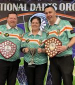 Donegal's Adrian Devine (L), Denise Cassidy and Gerard McGlynn were part of the Ireland teams that won all around them at the Islands International tournament in Clare