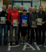 Representatives from athletic clubs in Donegal and Derry, along with members of the organising committee, pictured at the launch of the Jim Shiels 10k Road race on Monday night in St Johnston