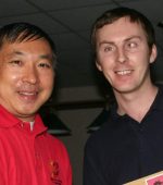 Johnny Connors pictured left with Bobby Chan.