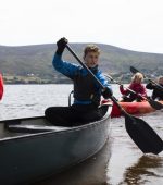 Kids canoeing