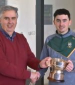 Oisin Hegarty of the LYIT receiving the 7's Cup