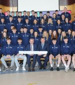 All the recipants from the Lyit who received their Lyit Sportscholarship awards for 2021/22. Included in the phota are Paul Hannigan - President Lyit ,Billy Bennett - VP for Academic Affairs and Registrar ,Rory McMorrow - Student Services Manager, 
Michael Murphy - Head of Sport Henry McGarvey - VP for Finance and Corporate Services, Micaheal Murphy Head of Sport Lyit and RoseAnne McGinley Lyit. Photo by Gerard McHugh