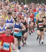 A packed Pearse road for the start of the NW10k on Sunday afternoon. Photo Brian McDaid