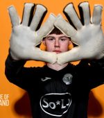 14 February 2023; Oisin Cooney poses for a portrait during a Finn Harps squad portrait session at Letterkenny Community Centre in Letterkenny, Donegal. Photo by Sam Barnes/Sportsfile