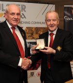 New Ulster GAA President Oliver Galligan pictured with out-going President Michael Hasson.